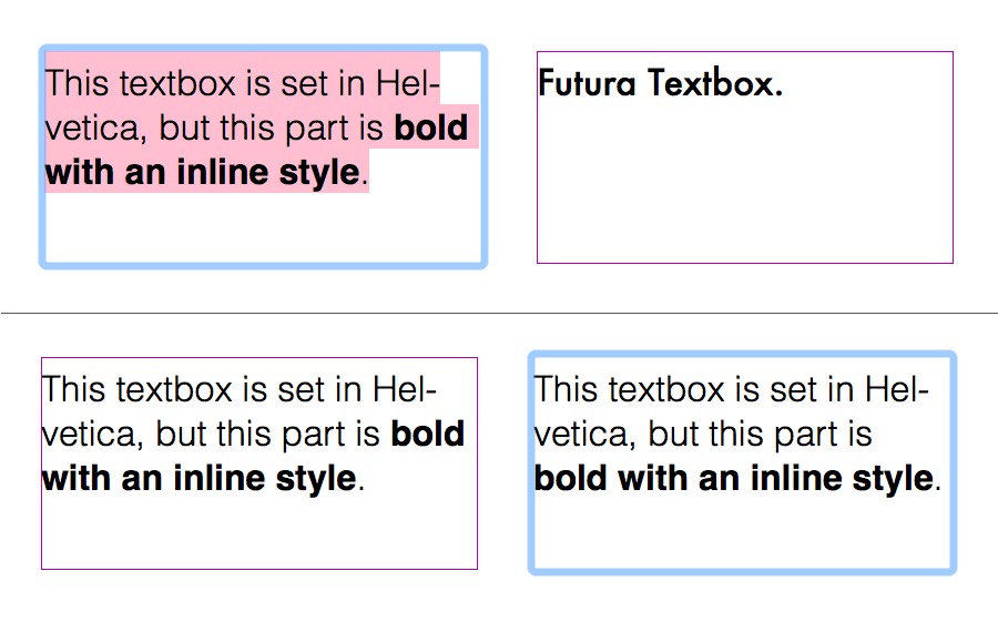 Pasting text between text boxes