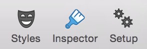 Inspector buttons