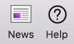 News and Help buttons